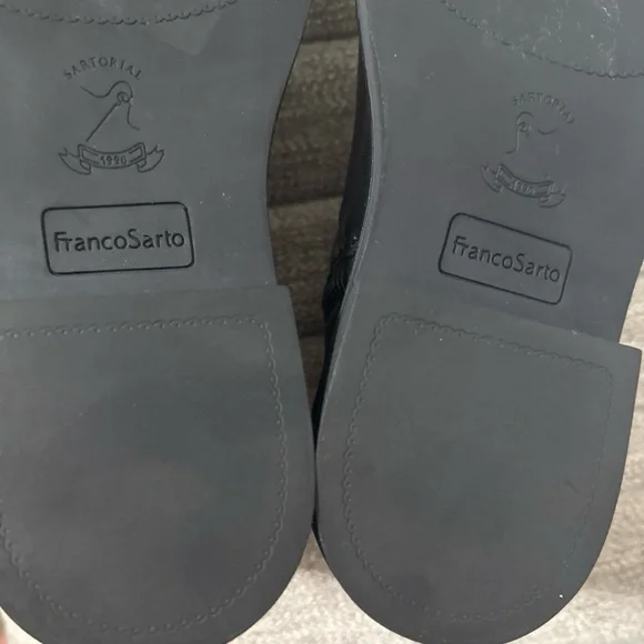 Franco Sarto Black Leather Ankle Booties - Picture 6 of 7